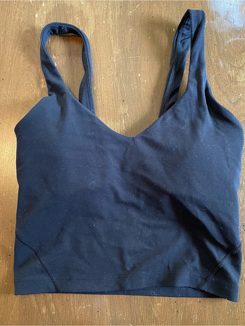 lululemon athletica align Black Tank Top Cropped Athletic Bra